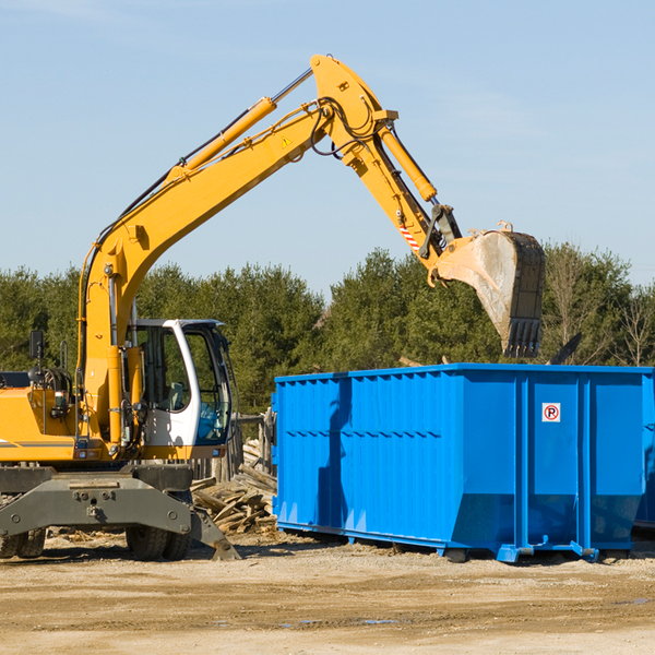 how does a residential dumpster rental service work in Wano